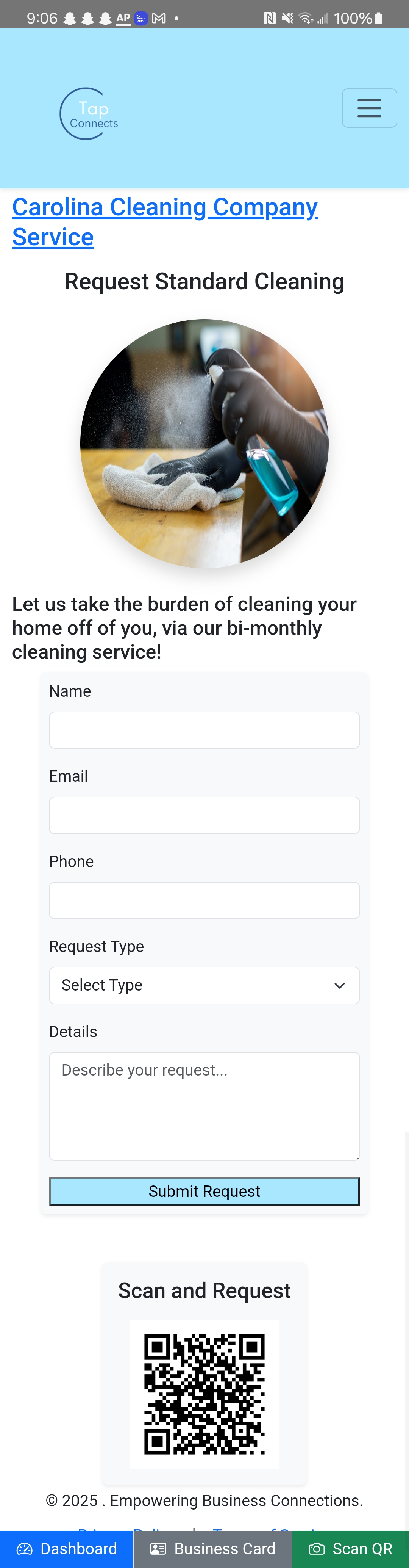Service Request Funnel